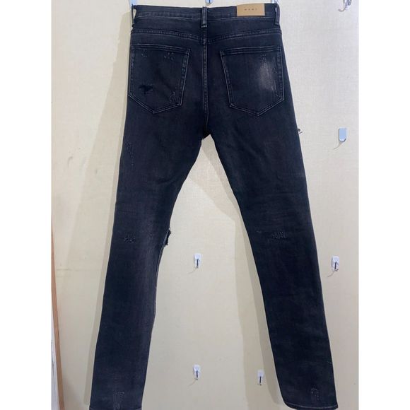Men's 33 mnml Distressed Skinny Jeans - Picture 3 of 8